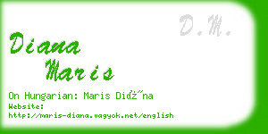 diana maris business card